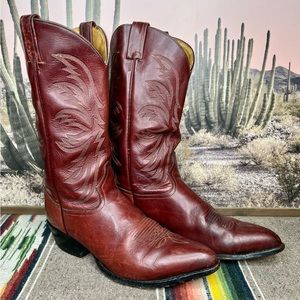Men’s Tony Lama Leather Western Cowboy Boots